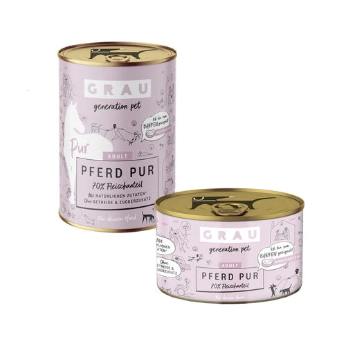 Grau Excellence Adult Pur - Pferd - Dose